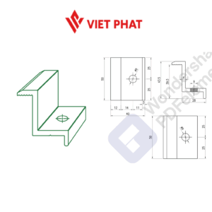 Kẹp cuối cho pin 30 VP.EC-30 (50)
