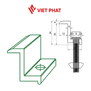 Kẹp cuối cho pin 40 VP.EC-40 (50)