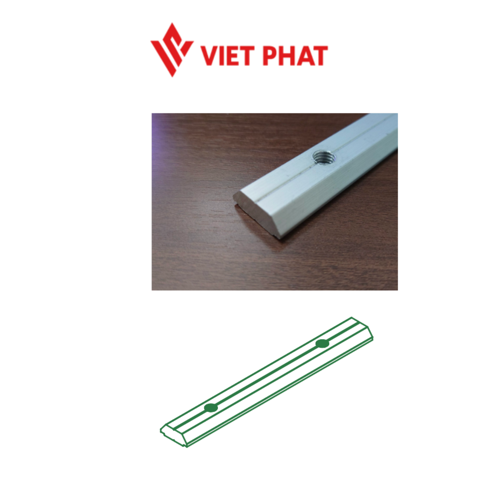 Thanh nối rail cân VP.RC-150A-F