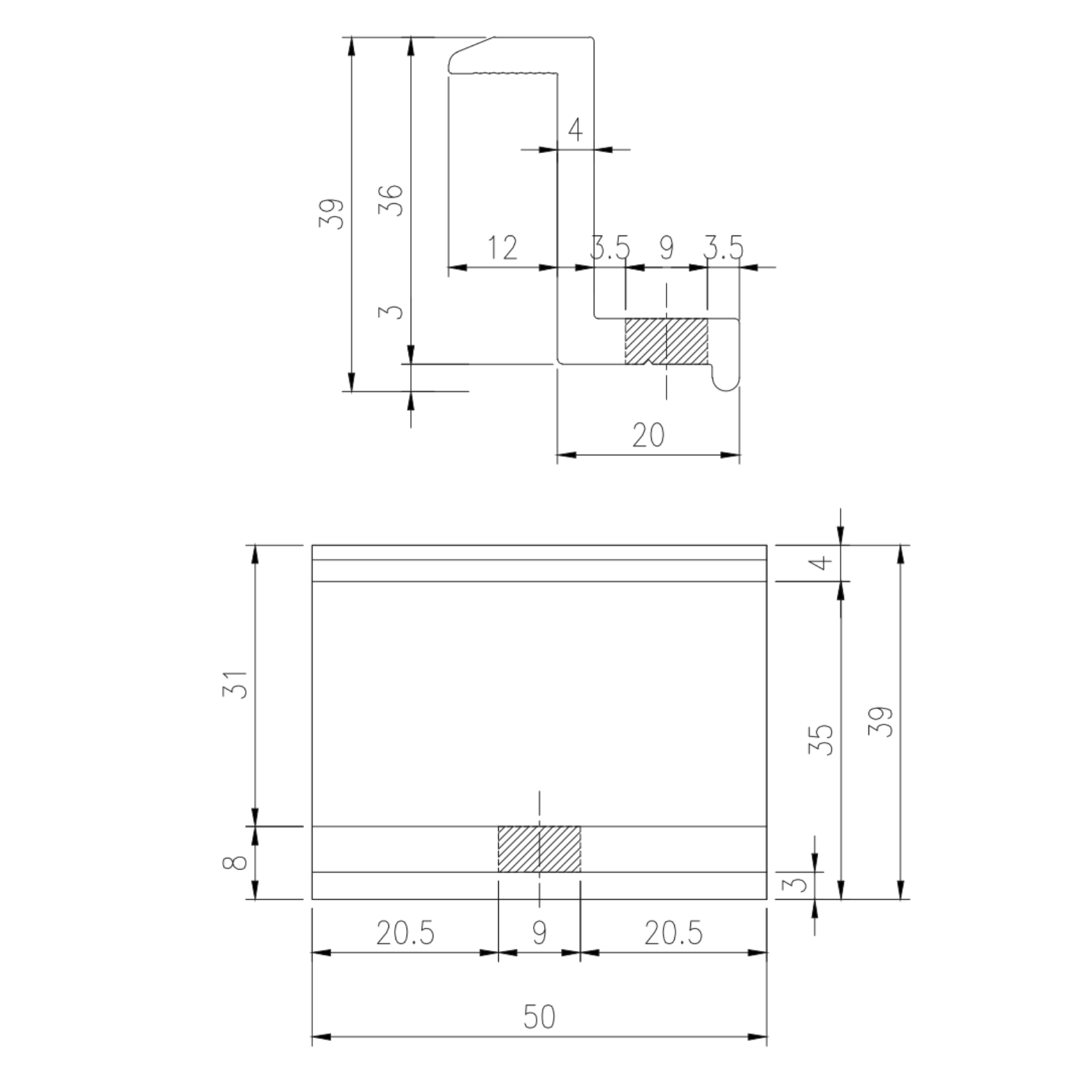Kẹp cuối cho pin 35 VP.EC-35 (50) - Ảnh 2