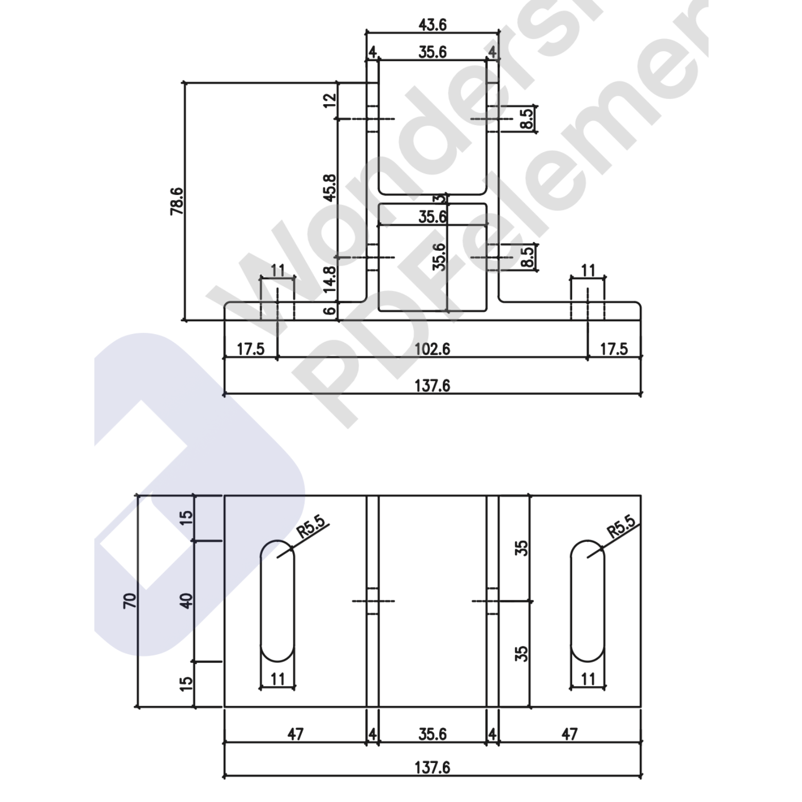 Đế đỡ hệ FR1 VP.FR1-BM5 - Ảnh 2
